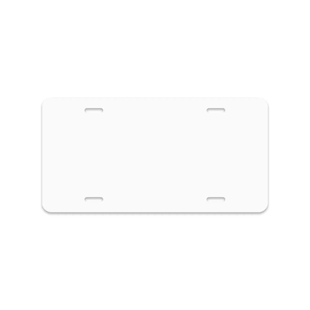 Custom License Plate White Gloss 5 pack - Hudson Valley Prints